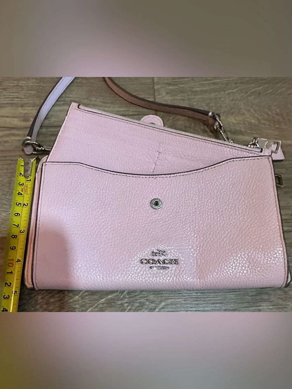 Coach Noa Pop Up Messenger Bag Pebbled Leather Pink Peony - Picture 4 of 15